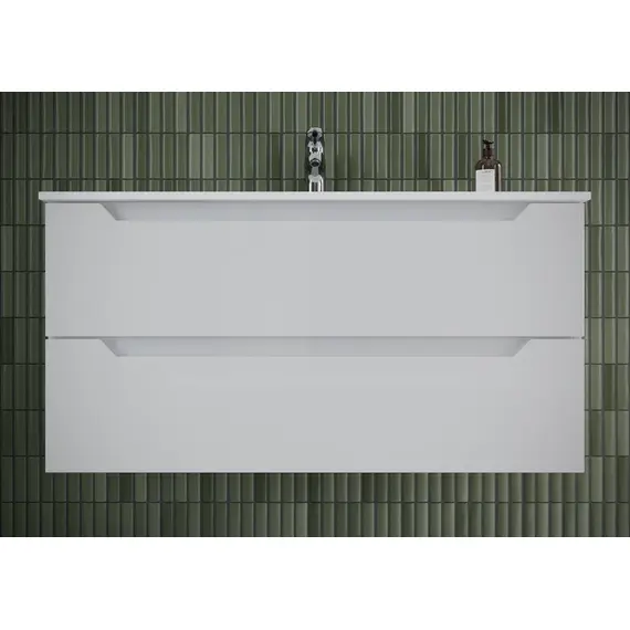 ТУМБА ПОДВЕСНАЯ SANCOS NORMA 2.0 990Х450Х500, C ДВУМЯ ЯЩИКАМИ ОСНАЩЕННЫМИ ДОВОДЧИКАМИ, БЕЛЫЙ ГЛЯНЕЦ , АРТ. NR2.100W