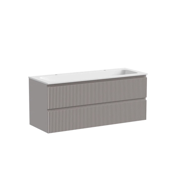 ТУМБА ПОДВЕСНАЯ SANCOS SNOB R 1195Х445Х500, C ДВУМЯ ЯЩИКАМИ ОСНАЩЕННЫМИ ДОВОДЧИКАМИ, DOHA SOFT, АРТ.SNR120SM