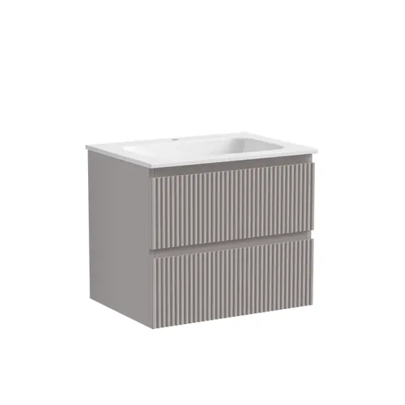 ТУМБА ПОДВЕСНАЯ SANCOS SNOB R 590Х445Х500, C ДВУМЯ ЯЩИКАМИ ОСНАЩЕННЫМИ ДОВОДЧИКАМИ, DOHA SOFT, АРТ.SNR60SM