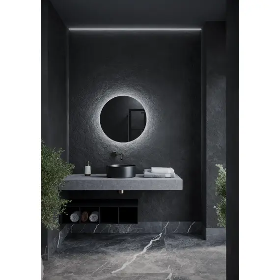 ЗЕРКАЛО ДЛЯ ВАННОЙ КОМНАТЫ  SANCOS SFERA D600  C  ПОДСВЕТКОЙ , АРТ. SF600