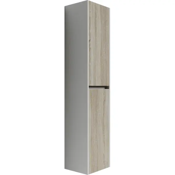 ШКАФ-ПЕНАЛ SANCOS SMART ПОДВЕСНОЙ ДУБ БАРДОЛИНО/БЕЛЫЙ, 350Х300Х1600 ММ, АРТ. PSM35E