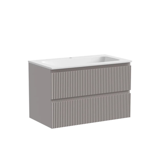 ТУМБА ПОДВЕСНАЯ SANCOS SNOB R 790Х445Х500, C ДВУМЯ ЯЩИКАМИ ОСНАЩЕННЫМИ ДОВОДЧИКАМИ, DOHA SOFT, АРТ.SNR80SM