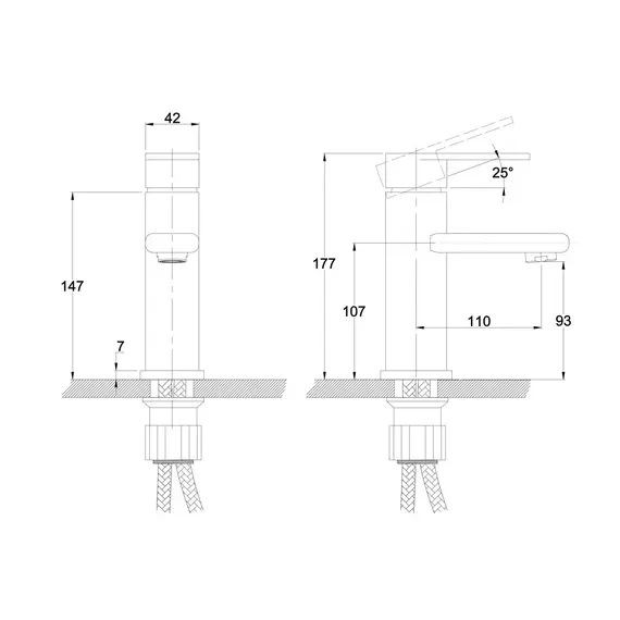 СМЕСИТЕЛЬ KAISER ARENA ДЛЯ РАКОВИНЫ