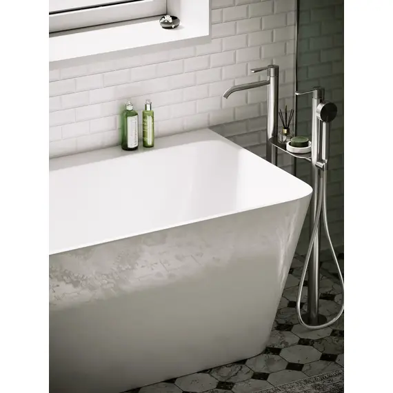ВАННА АКРИЛОВАЯ ОТДЕЛЬНОСТОЯЩАЯ SANCOS SQUARE 170X75X58, БЕЛАЯ