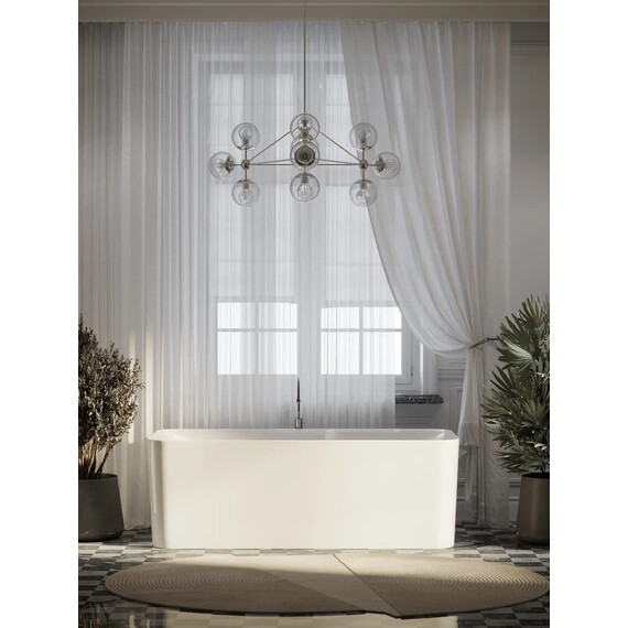 ВАННА АКРИЛОВАЯ ОТДЕЛЬНОСТОЯЩАЯ SANCOS SIGMA 170X80X58, БЕЛАЯ