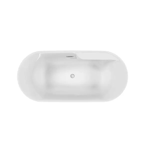 ВАННА АКРИЛОВАЯ ОТДЕЛЬНОСТОЯЩАЯ SANCOS OMEGA 170X80X58, БЕЛАЯ