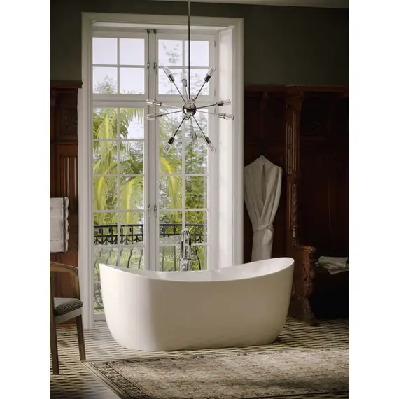 ВАННА АКРИЛОВАЯ ОТДЕЛЬНОСТОЯЩАЯ SANCOS JAZZ 170X80X74, БЕЛАЯ