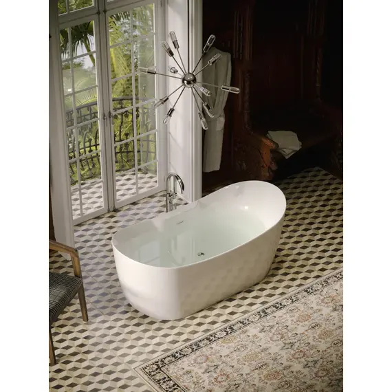 ВАННА АКРИЛОВАЯ ОТДЕЛЬНОСТОЯЩАЯ SANCOS JAZZ 170X80X74, БЕЛАЯ