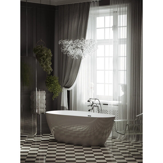 ВАННА АКРИЛОВАЯ ОТДЕЛЬНОСТОЯЩАЯ SANCOS AVOCADO 170X80X60, БЕЛАЯ