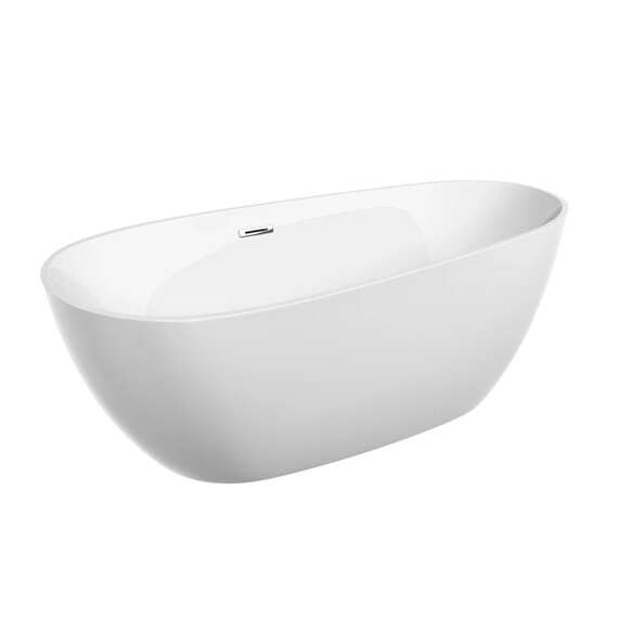 ВАННА АКРИЛОВАЯ ОТДЕЛЬНОСТОЯЩАЯ SANCOS AVOCADO 170X80X60, БЕЛАЯ