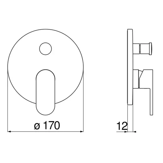 СМЕСИТЕЛЬ ДЛЯ ВАННЫ NOBILI UP UP94100/ECR CHROME