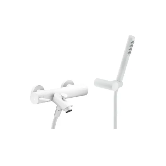 СМЕСИТЕЛЬ ДЛЯ ВАННЫ NOBILI LIVE LV00110WM POLAR WHITE БЕЛЫЙ