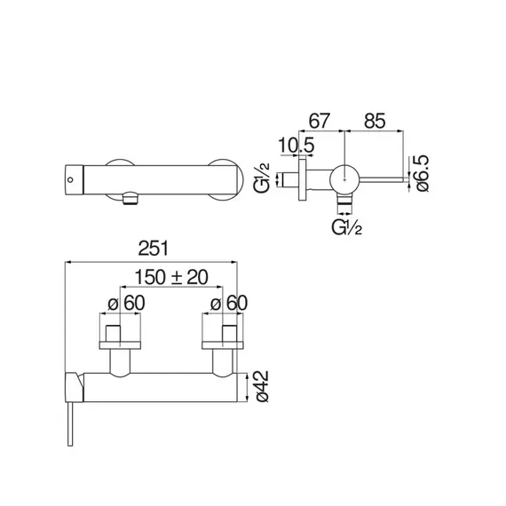 СМЕСИТЕЛЬ ДЛЯ ВАННЫ NOBILI VE125130FLP ГЛЯНЦЕВЫЙ ЧЕРНЫЙ