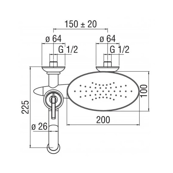 СМЕСИТЕЛЬ ДЛЯ ВАННЫ NOBILI DUBAI DB00110/1CR