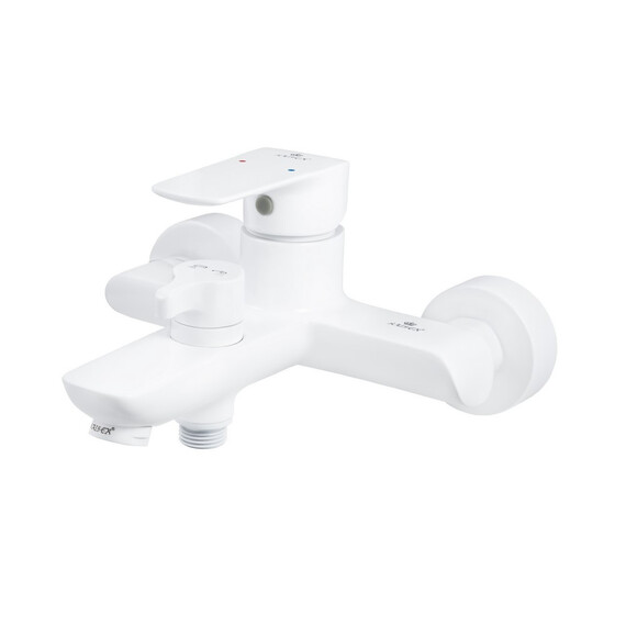 СМЕСИТЕЛЬ KAISER GLORY ДЛЯ ВАННЫ С ДУШЕМ БЕЛЫЙ