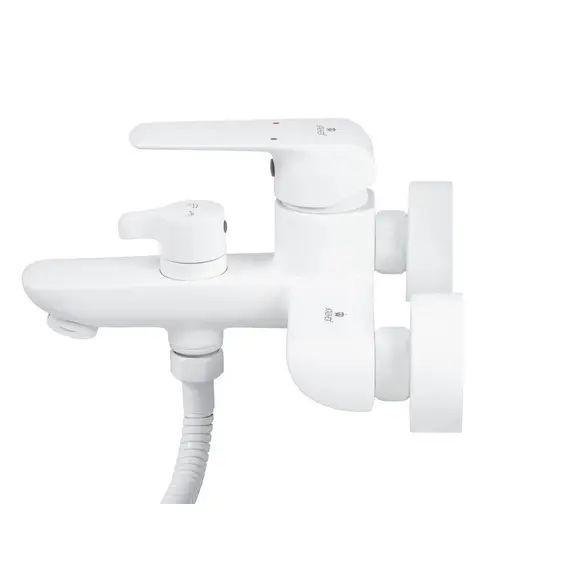 СМЕСИТЕЛЬ KAISER GLORY ДЛЯ ВАННЫ С ДУШЕМ БЕЛЫЙ