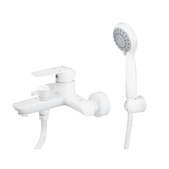 СМЕСИТЕЛЬ KAISER GLORY ДЛЯ ВАННЫ С ДУШЕМ БЕЛЫЙ