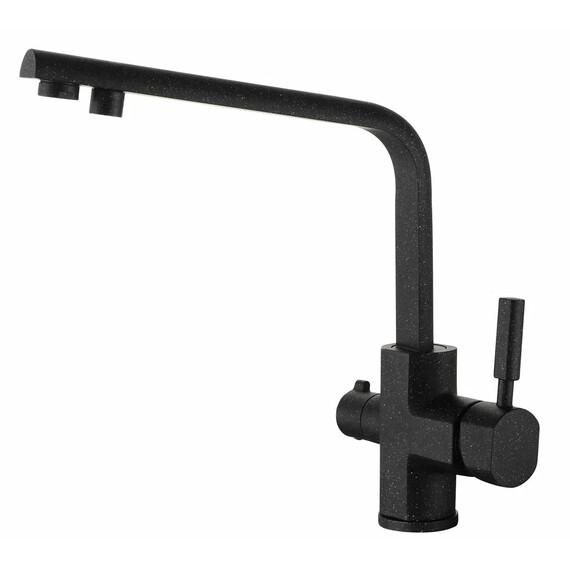 СМЕСИТЕЛЬ KAISER DECOR ДЛЯ КУХНИ БОКОВОЙ ПОД ФИЛЬТР (ЧЕРНЫЙ-МРАМОР-308)