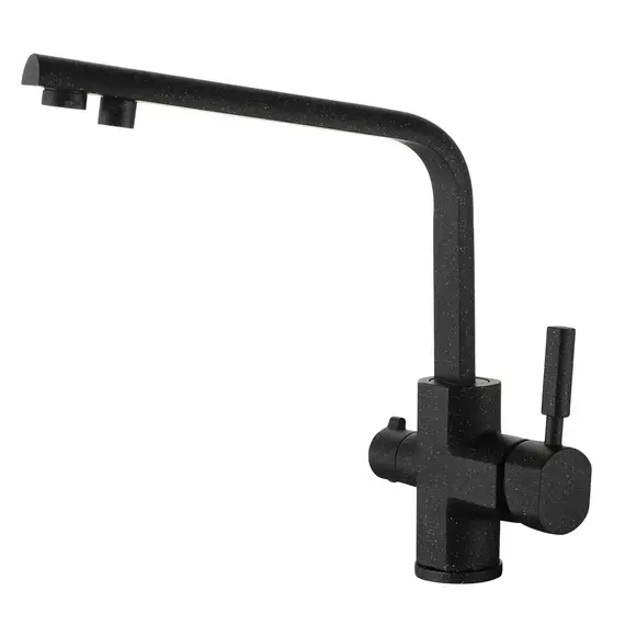 СМЕСИТЕЛЬ KAISER DECOR ДЛЯ КУХНИ БОКОВОЙ ПОД ФИЛЬТР (ЧЕРНЫЙ-МРАМОР-308)