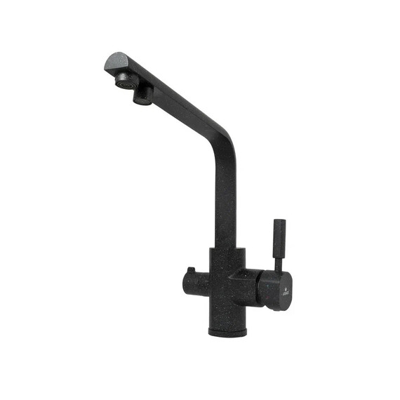 СМЕСИТЕЛЬ KAISER DECOR ДЛЯ КУХНИ БОКОВОЙ ПОД ФИЛЬТР (ЧЕРНЫЙ-МРАМОР-308)