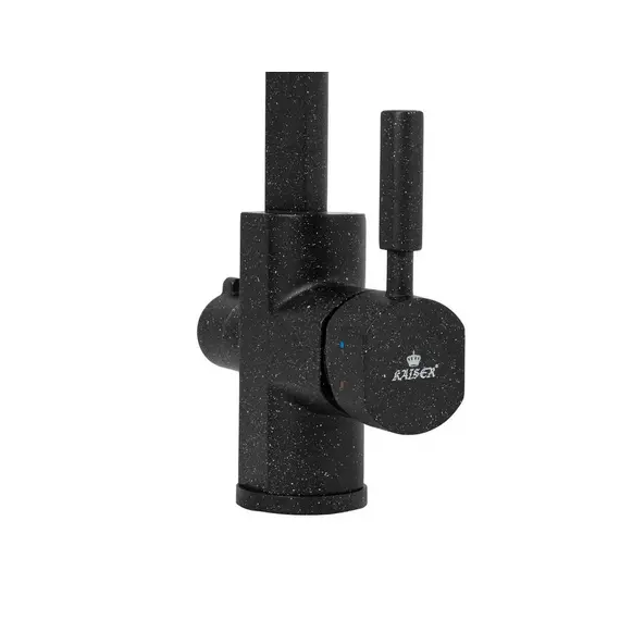 СМЕСИТЕЛЬ KAISER DECOR ДЛЯ КУХНИ БОКОВОЙ ПОД ФИЛЬТР (ЧЕРНЫЙ-МРАМОР-308)