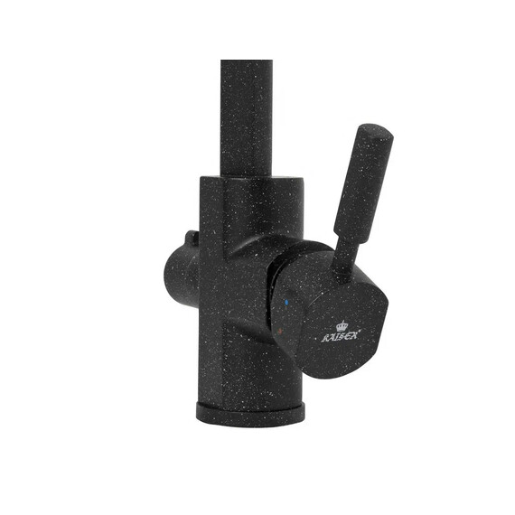 СМЕСИТЕЛЬ KAISER DECOR ДЛЯ КУХНИ БОКОВОЙ ПОД ФИЛЬТР (ЧЕРНЫЙ-МРАМОР-308)