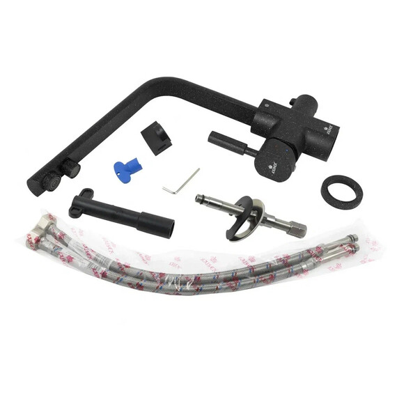 СМЕСИТЕЛЬ KAISER DECOR ДЛЯ КУХНИ БОКОВОЙ ПОД ФИЛЬТР (ЧЕРНЫЙ-МРАМОР-308)