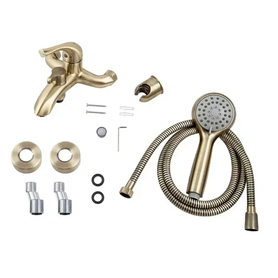 СМЕСИТЕЛЬ KAISER COMBA ДЛЯ ВАННЫ С ДУШЕМ БРОНЗА