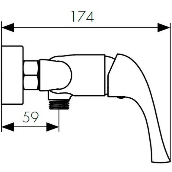 СМЕСИТЕЛЬ KAISER COMBA ДЛЯ ДУШЕВОЙ КАБИНЫ