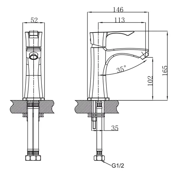 СМЕСИТЕЛЬ KAISER BOSS ДЛЯ РАКОВИНЫ