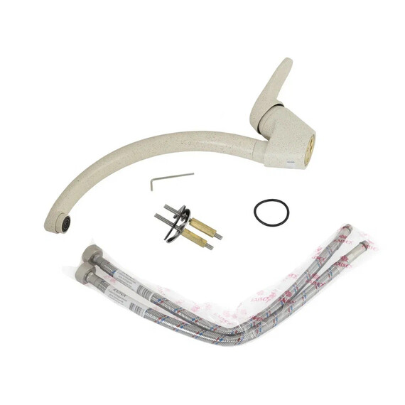 СМЕСИТЕЛЬ KAISER COUNTY ДЛЯ МОЙКИ БОКОВОЙ (БЕЖЕВЫЙ МРАМОР-328)