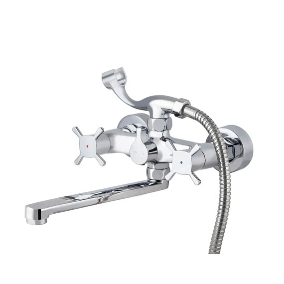 СМЕСИТЕЛЬ KAISER CUATRO ДЛЯ ВАННЫ С ДУШЕМ 4-ЛИСТНИК