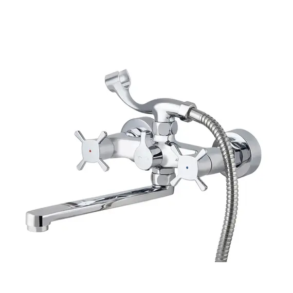 СМЕСИТЕЛЬ KAISER CUATRO ДЛЯ ВАННЫ С ДУШЕМ 4-ЛИСТНИК