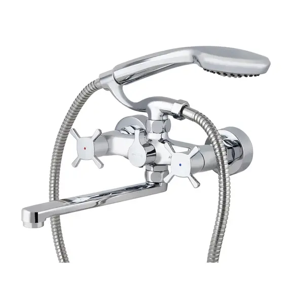 СМЕСИТЕЛЬ KAISER CUATRO ДЛЯ ВАННЫ С ДУШЕМ 4-ЛИСТНИК