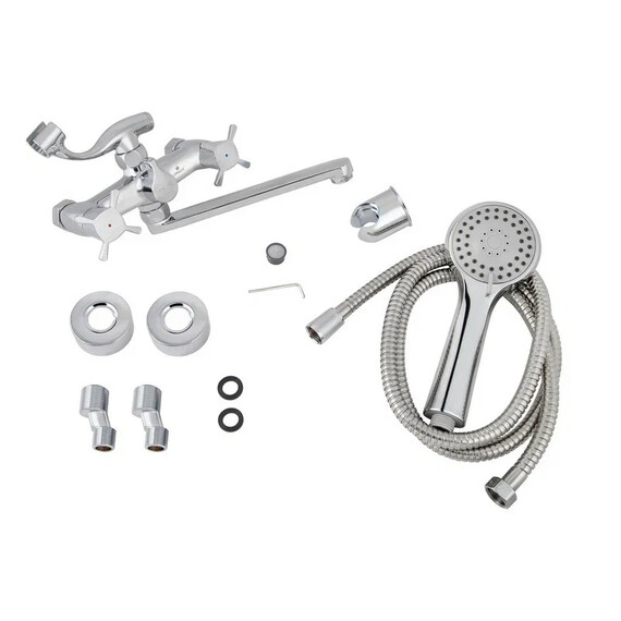 СМЕСИТЕЛЬ KAISER CUATRO ДЛЯ ВАННЫ С ДУШЕМ 4-ЛИСТНИК