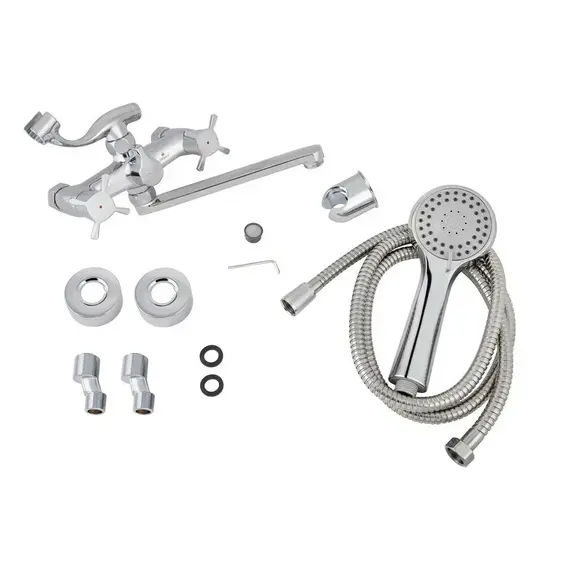 СМЕСИТЕЛЬ KAISER CUATRO ДЛЯ ВАННЫ С ДУШЕМ 4-ЛИСТНИК