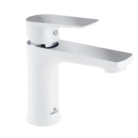 СМЕСИТЕЛЬ KAISER ATRIO ДЛЯ РАКОВИНЫ БЕЛЫЙ ХРОМ