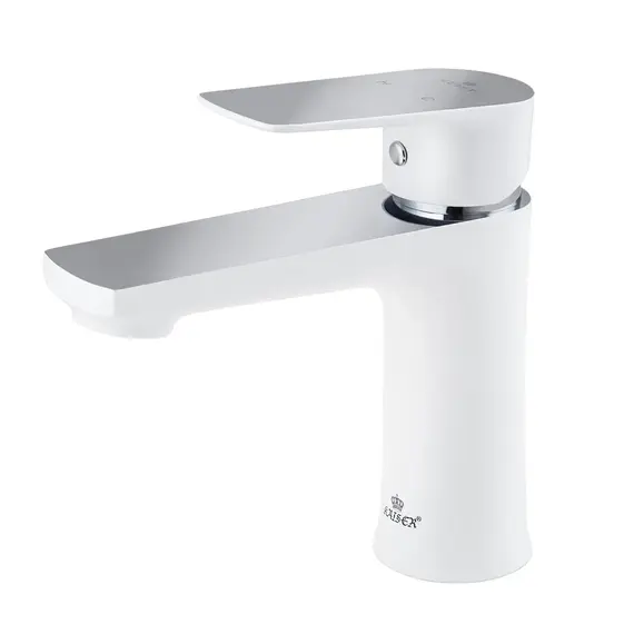 СМЕСИТЕЛЬ KAISER ATRIO ДЛЯ РАКОВИНЫ БЕЛЫЙ ХРОМ