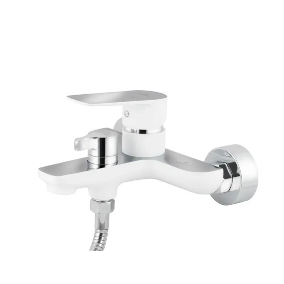 СМЕСИТЕЛЬ KAISER ATRIO ДЛЯ ВАННЫ С ДУШЕМ БЕЛЫЙ ХРОМ