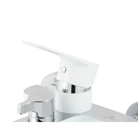 СМЕСИТЕЛЬ KAISER ATRIO ДЛЯ ВАННЫ С ДУШЕМ БЕЛЫЙ ХРОМ