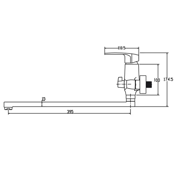 СМЕСИТЕЛЬ KAISER GUSS ДЛЯ ВАННЫ С ДУШЕМ