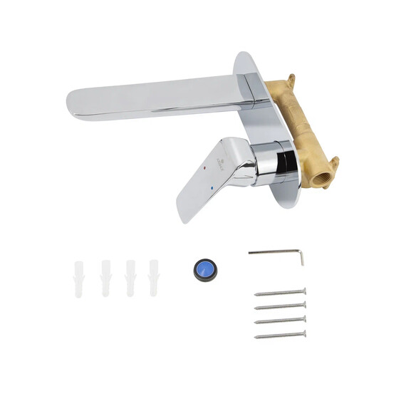 СМЕСИТЕЛЬ KAISER GLORY ДЛЯ РАКОВИНЫ НАСТЕННЫЙ ВСТРАЕВАЕМЫЙ