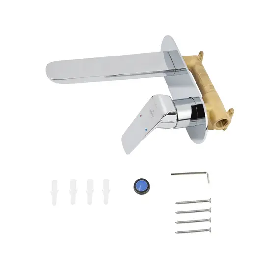 СМЕСИТЕЛЬ KAISER GLORY ДЛЯ РАКОВИНЫ НАСТЕННЫЙ ВСТРАЕВАЕМЫЙ