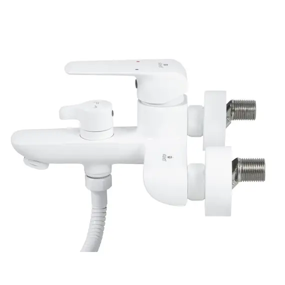 СМЕСИТЕЛЬ KAISER GLORY ДЛЯ ВАННЫ С ДУШЕМ БЕЛЫЙ