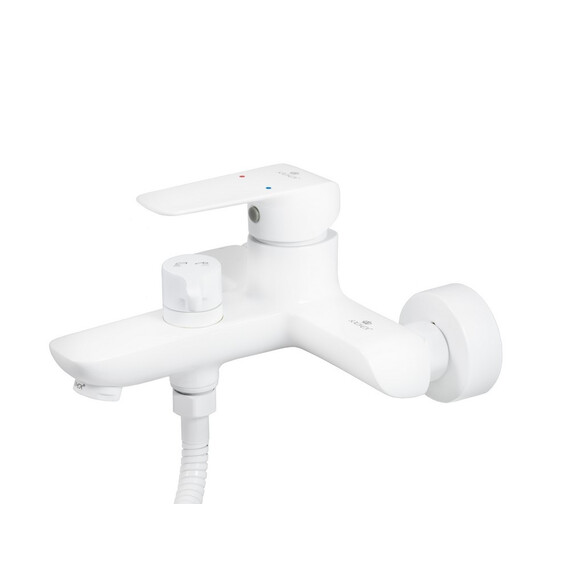 СМЕСИТЕЛЬ KAISER GLORY ДЛЯ ВАННЫ С ДУШЕМ БЕЛЫЙ