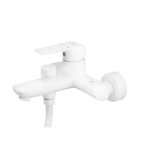 СМЕСИТЕЛЬ KAISER GLORY ДЛЯ ВАННЫ С ДУШЕМ БЕЛЫЙ