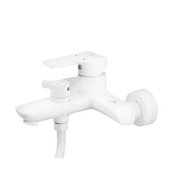 СМЕСИТЕЛЬ KAISER GLORY ДЛЯ ВАННЫ С ДУШЕМ БЕЛЫЙ