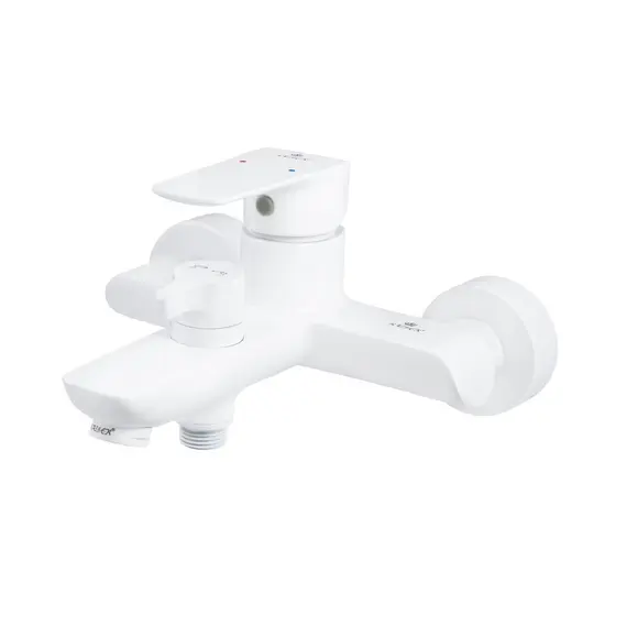 СМЕСИТЕЛЬ KAISER GLORY ДЛЯ ВАННЫ С ДУШЕМ БЕЛЫЙ