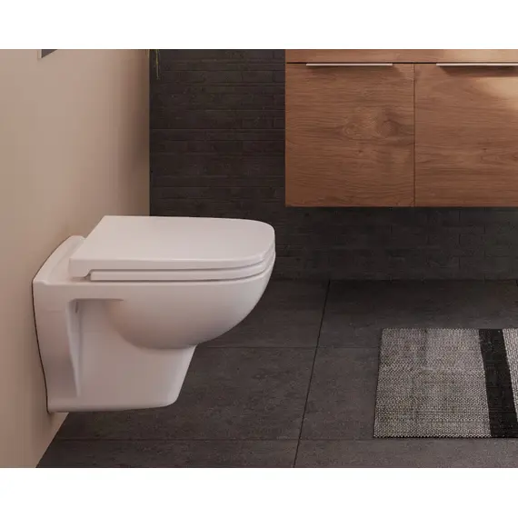 КОМПЛЕКТ ПОДВЕСНОГО УНИТАЗА S20 С ИНСТАЛЛЯЦИЕЙ И КНОПКОЙ, СИДЕНЬЕ МИКРОЛИФТ