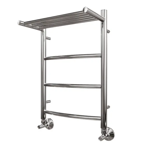 ПОЛОТЕНЦЕСУШИТЕЛЬ ВОДЯНОЙ POINT АФИНА PN04146P П3 400X600 С ПОЛКОЙ, ХРОМ